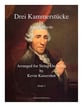 Drei Kammerstucke Orchestra sheet music cover